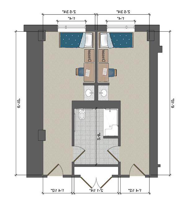 ADA Single Semi-Suite (2 person)